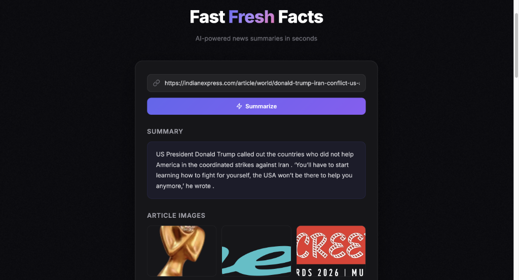News Article Summarizer